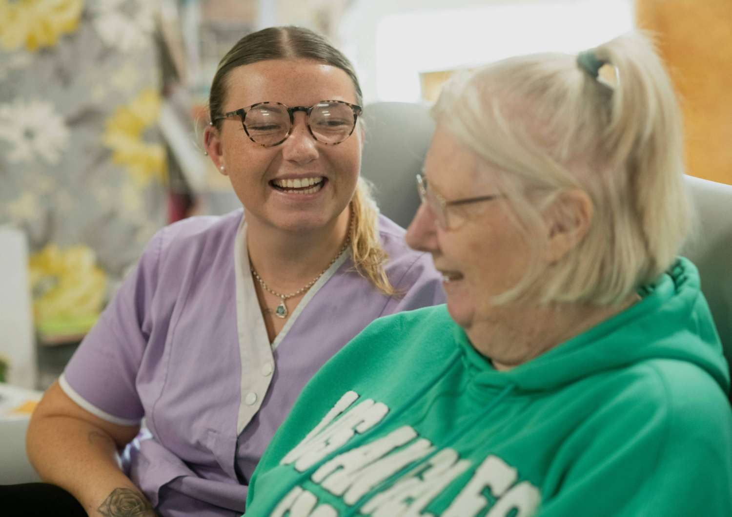 One-to-one domiciliary care support at home